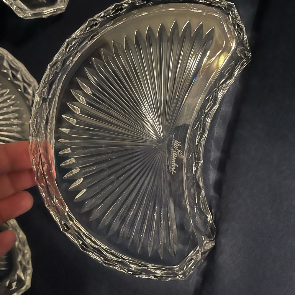 Val St. Lambert Crystal Plates (4)